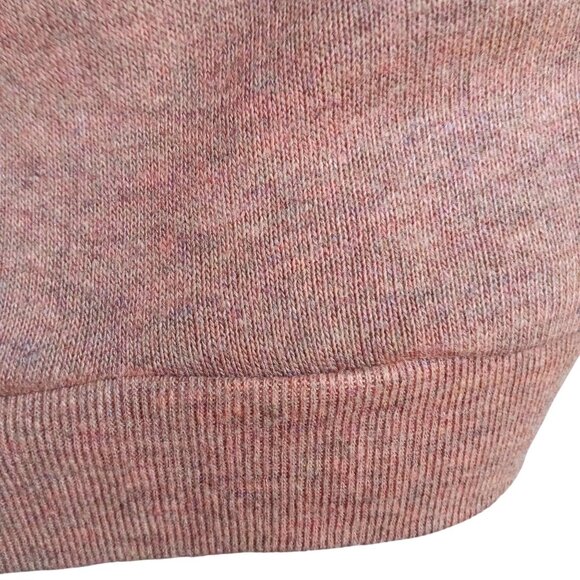 Vintage Men's XL T-shirt Sweater 1970's Creslan Rayon heather Brown V-Neck MOD - Picture 6 of 6